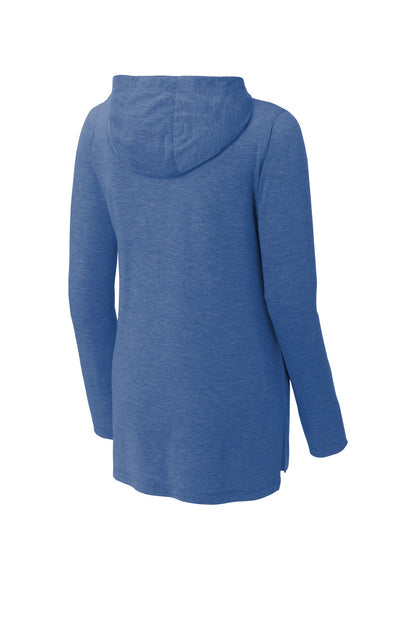 Sport-Tek Women's PosiCharge  Tri-Blend Wicking Long Sleeve Hoodie LST406