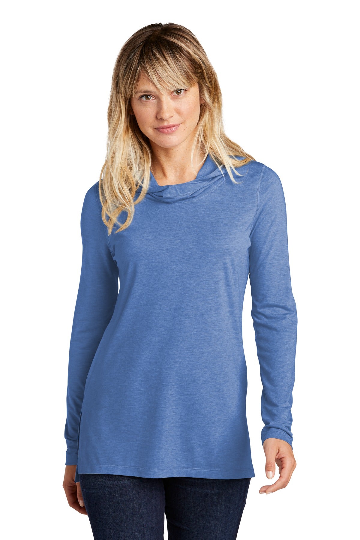 Sport-Tek Women's PosiCharge  Tri-Blend Wicking Long Sleeve Hoodie LST406