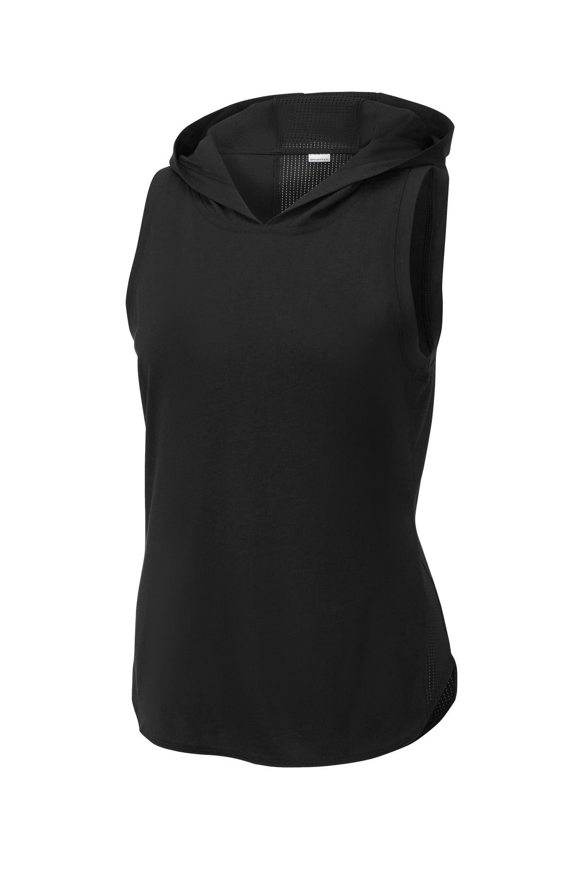 Sport-Tek  Women's PosiCharge  Tri-Blend Wicking Draft Hoodie Tank. LST410