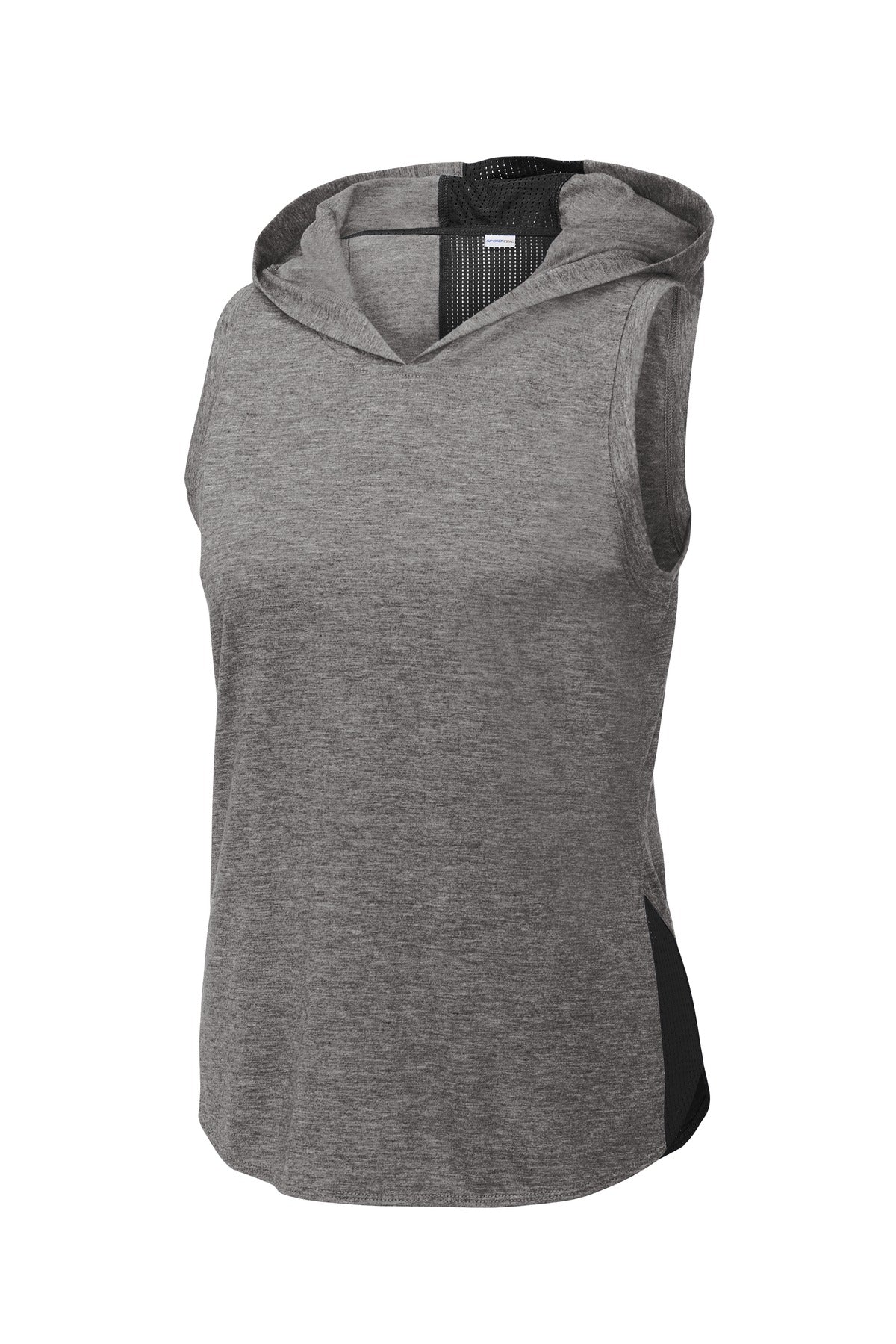 Sport-Tek  Women's PosiCharge  Tri-Blend Wicking Draft Hoodie Tank. LST410