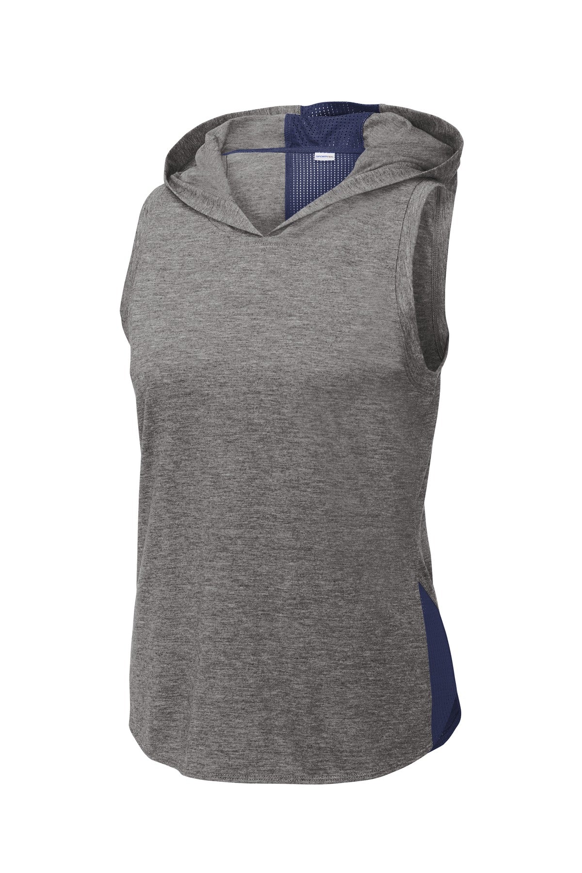 Sport-Tek  Women's PosiCharge  Tri-Blend Wicking Draft Hoodie Tank. LST410
