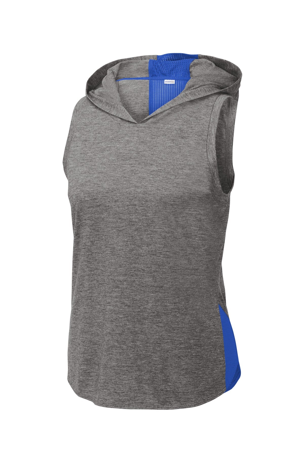 Sport-Tek  Women's PosiCharge  Tri-Blend Wicking Draft Hoodie Tank. LST410