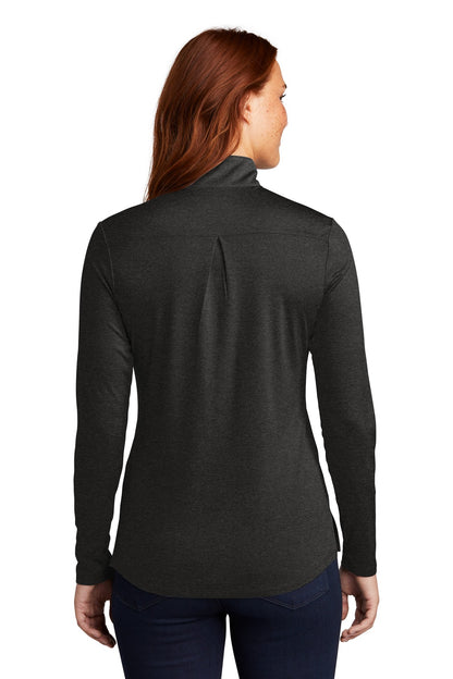 Custom Embroidered Sport-Tek  Women's Endeavor 1/2-Zip Pullover. LST469,Black Heather