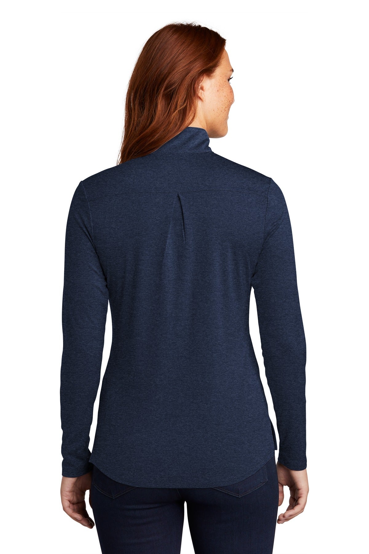 Custom Embroidered Sport-Tek  Women's Endeavor 1/2-Zip Pullover. LST469,Dark Royal Heather