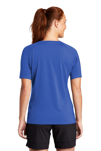Custom Embroidered Sport-Tek  Women's Rashguard Tee. LST470,True Royal