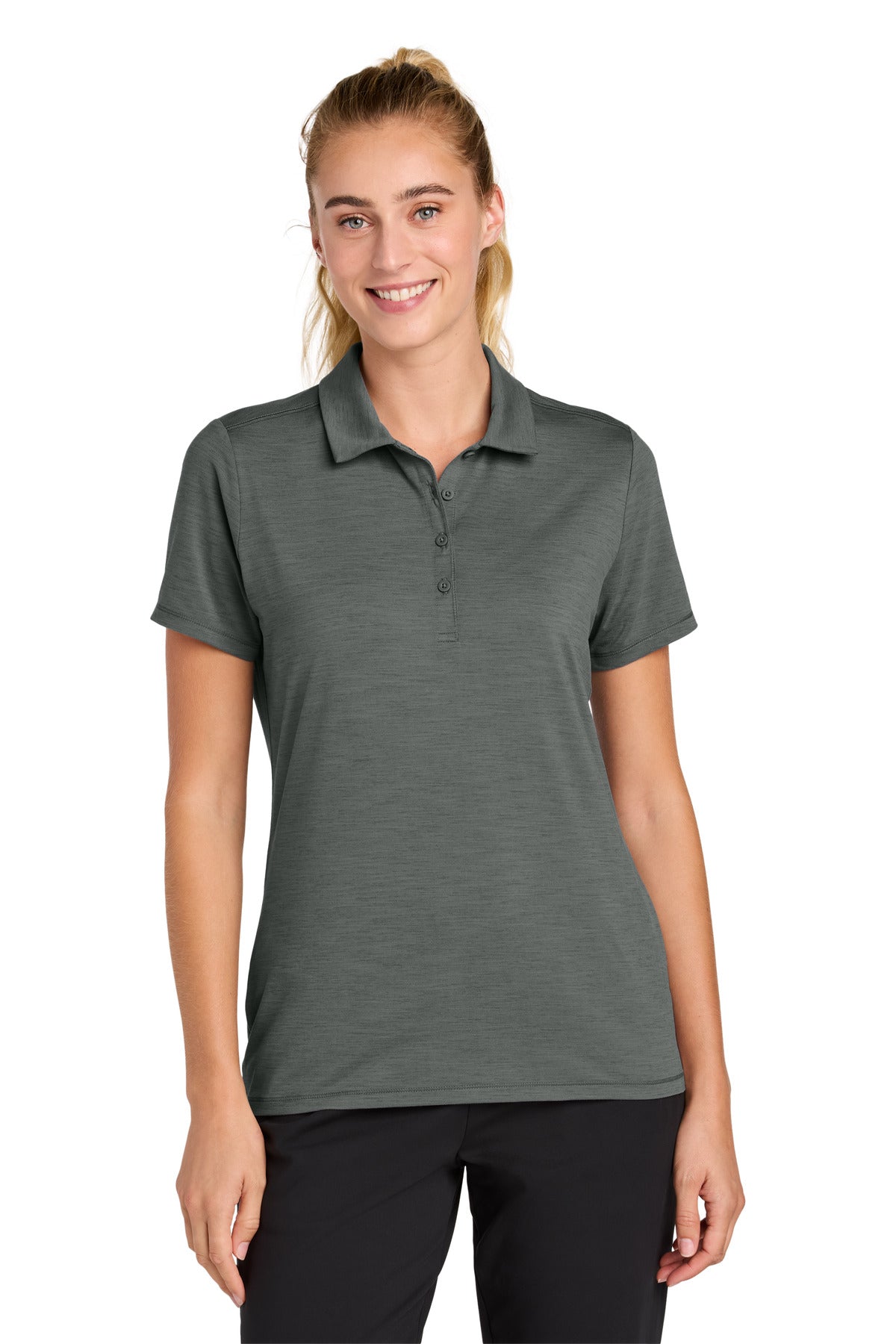 Custom Embroidered Sport-Tek Polos/Knits in Shadow Grey