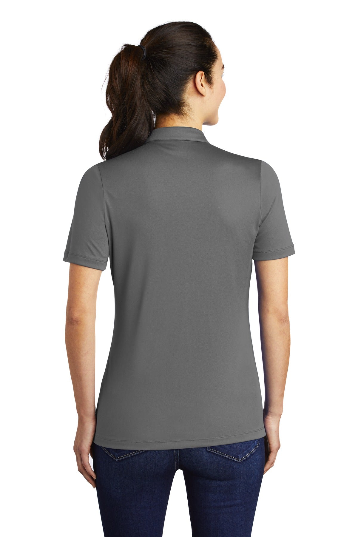 Custom Embroidered Sport-Tek Women's Posi-UV  Pro Polo.  LST520,Dark Smoke Grey