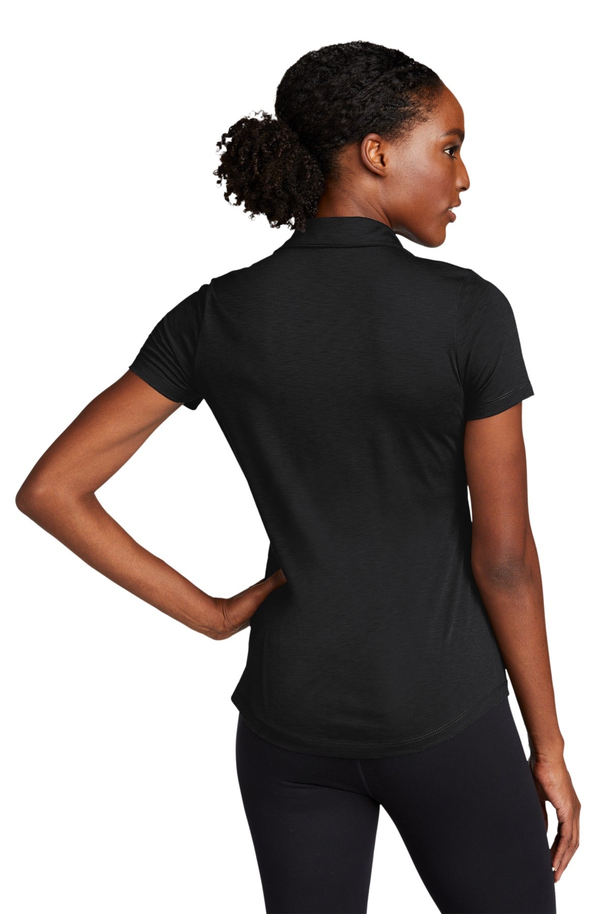 Custom Embroidered Sport-Tek Women's PosiCharge Strive Polo. LST530,Black