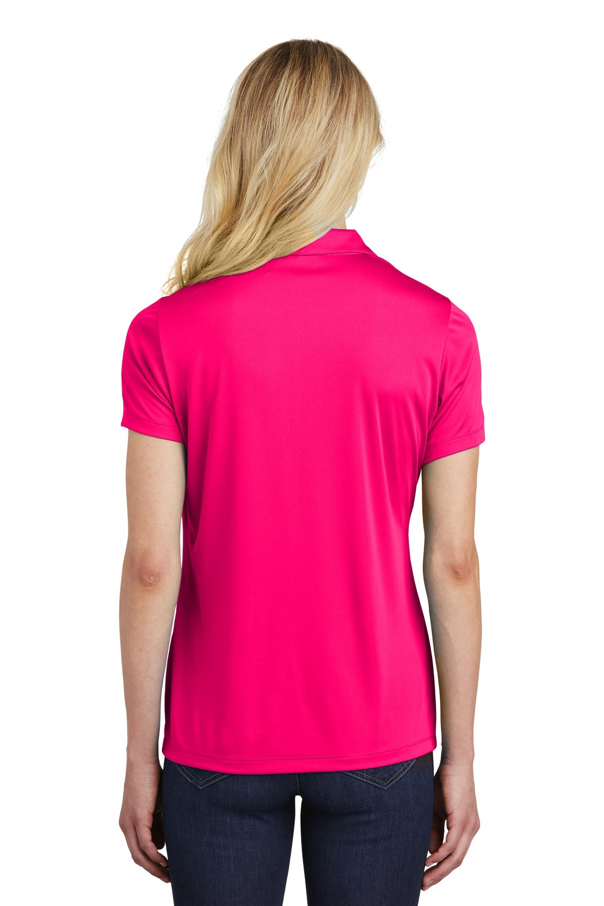 Custom Embroidered Sport-Tek  Women's PosiCharge  Competitor  Polo. LST550,Pink Raspberry