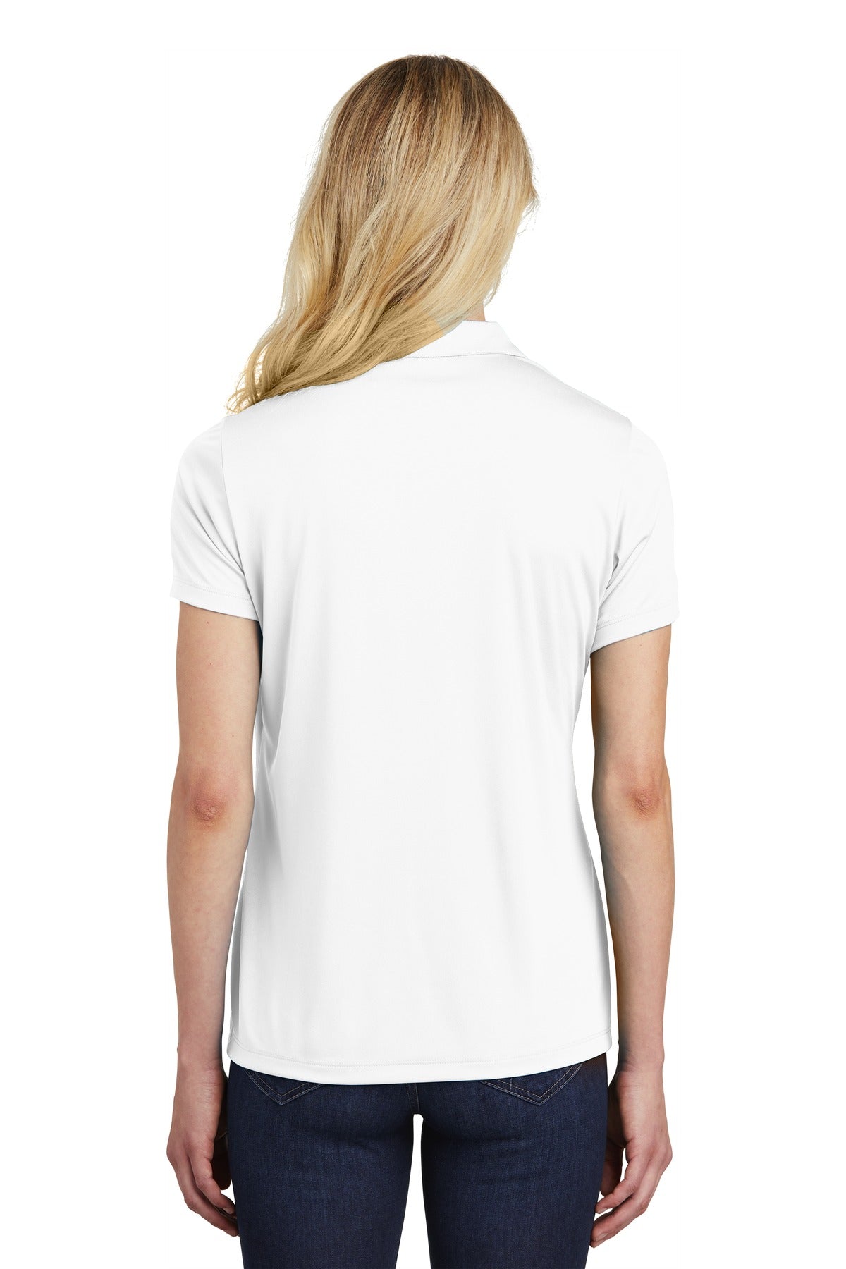 Custom Embroidered Sport-Tek  Women's PosiCharge  Competitor  Polo. LST550,White