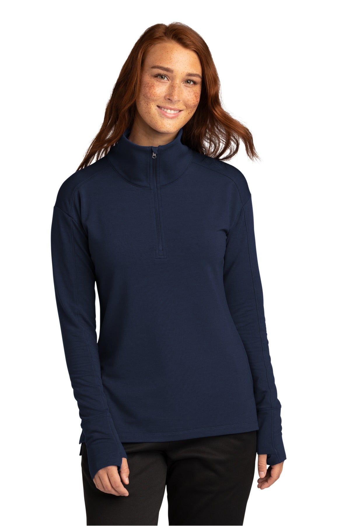 Sport-Tek Women's Sport-Wick Flex Fleece 1/4-Zip. LST561