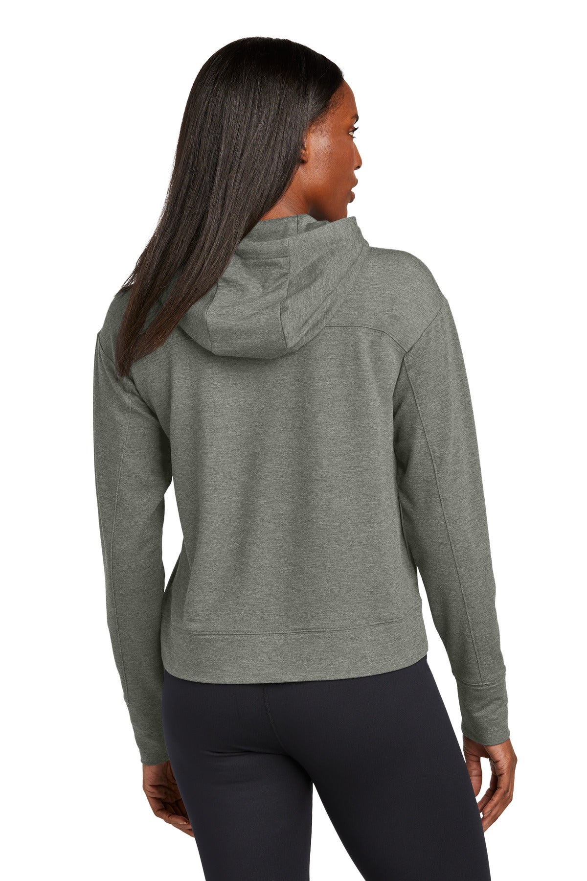 Custom Embroidered Sport-Tek Women's Sport-Wick Flex Fleece Pullover Hoodie LST562,Light Grey Heather