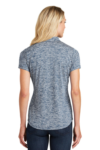 Custom Embroidered Sport-Tek  Women's PosiCharge  Electric Heather Polo. LST590,True Navy Electric
