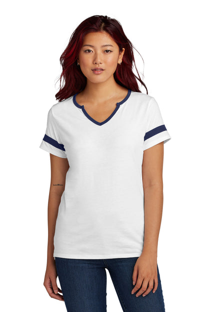 Custom Embroidered Sport-Tek T-Shirts  in White/ True Navy
