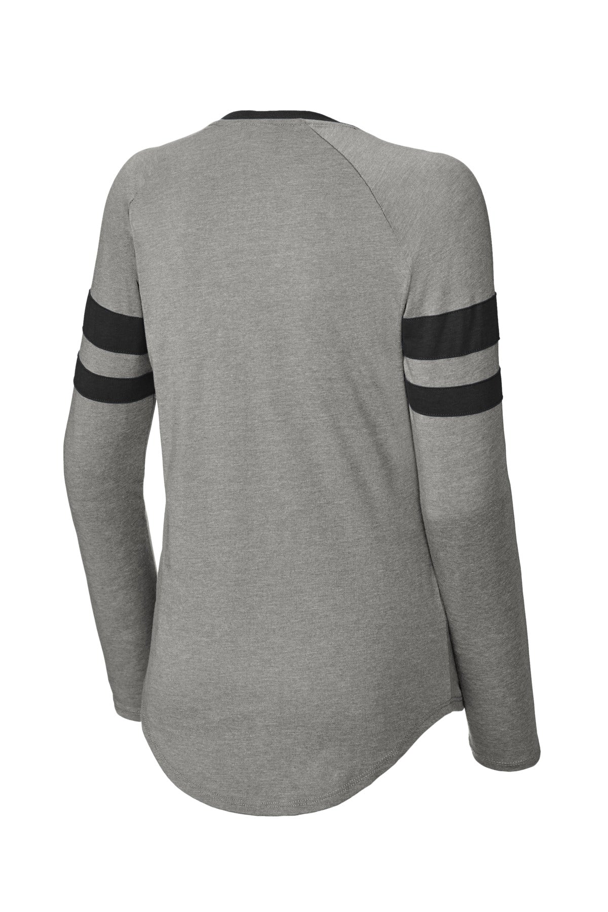 Sport-Tek Women's Halftime Stripe Long Sleeve V-Neck Tee LST6043