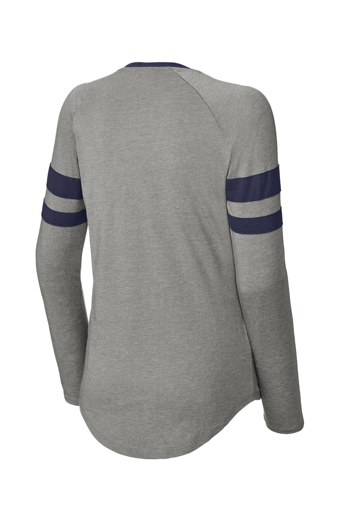 Sport-Tek Women's Halftime Stripe Long Sleeve V-Neck Tee LST6043