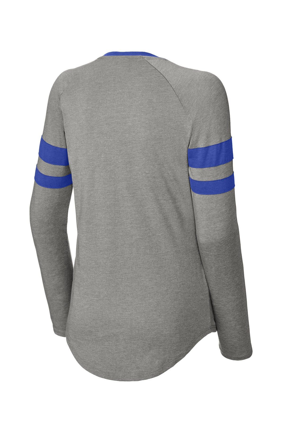 Sport-Tek Women's Halftime Stripe Long Sleeve V-Neck Tee LST6043