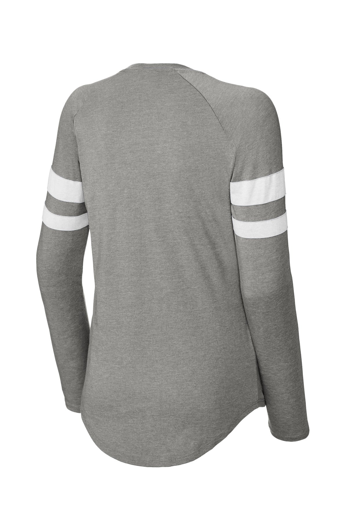 Sport-Tek Women's Halftime Stripe Long Sleeve V-Neck Tee LST6043