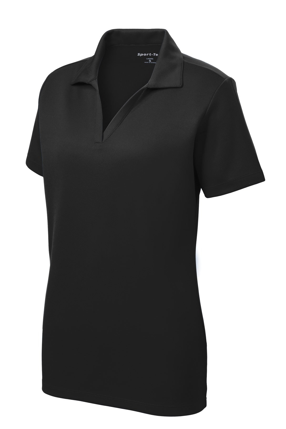 Sport-Tek Women's PosiCharge RacerMesh Polo. LST640 Black