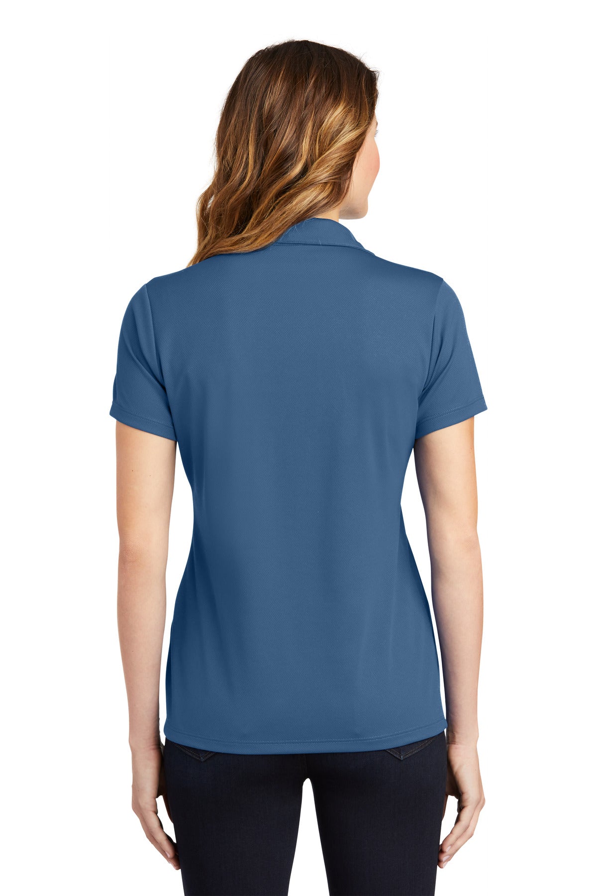 Custom Embroidered Sport-Tek Women's PosiCharge RacerMesh Polo. LST640,Dawn Blue