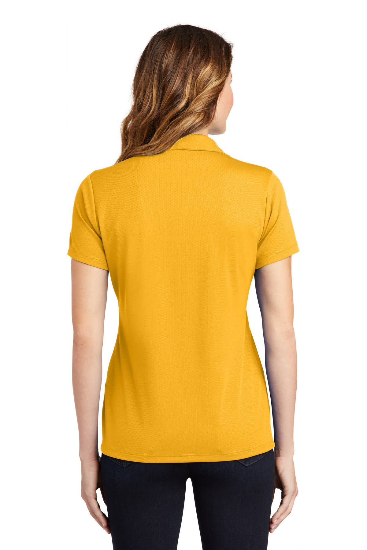 Custom Embroidered Sport-Tek Women's PosiCharge RacerMesh Polo. LST640,Gold