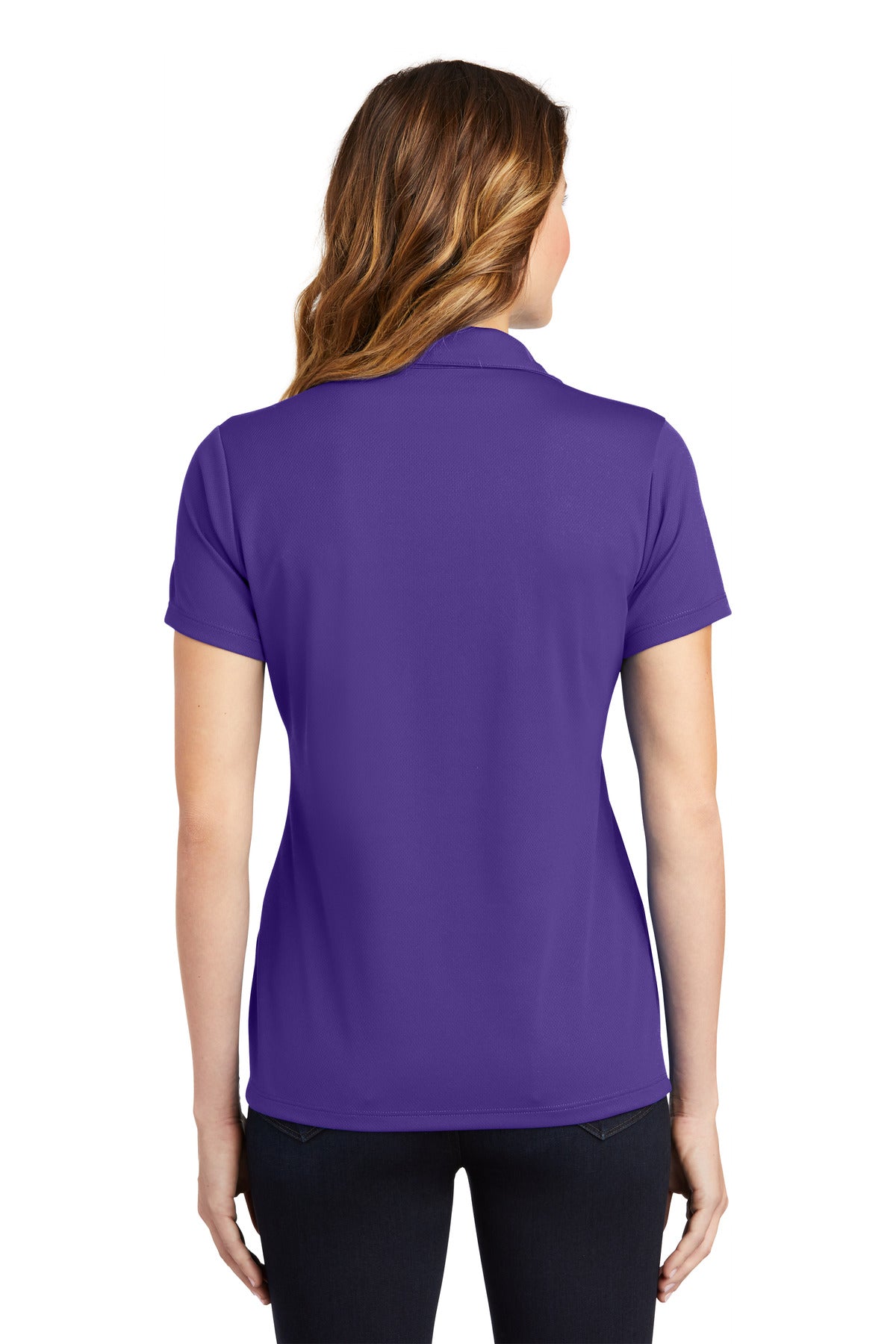 Custom Embroidered Sport-Tek Women's PosiCharge RacerMesh Polo. LST640,Purple