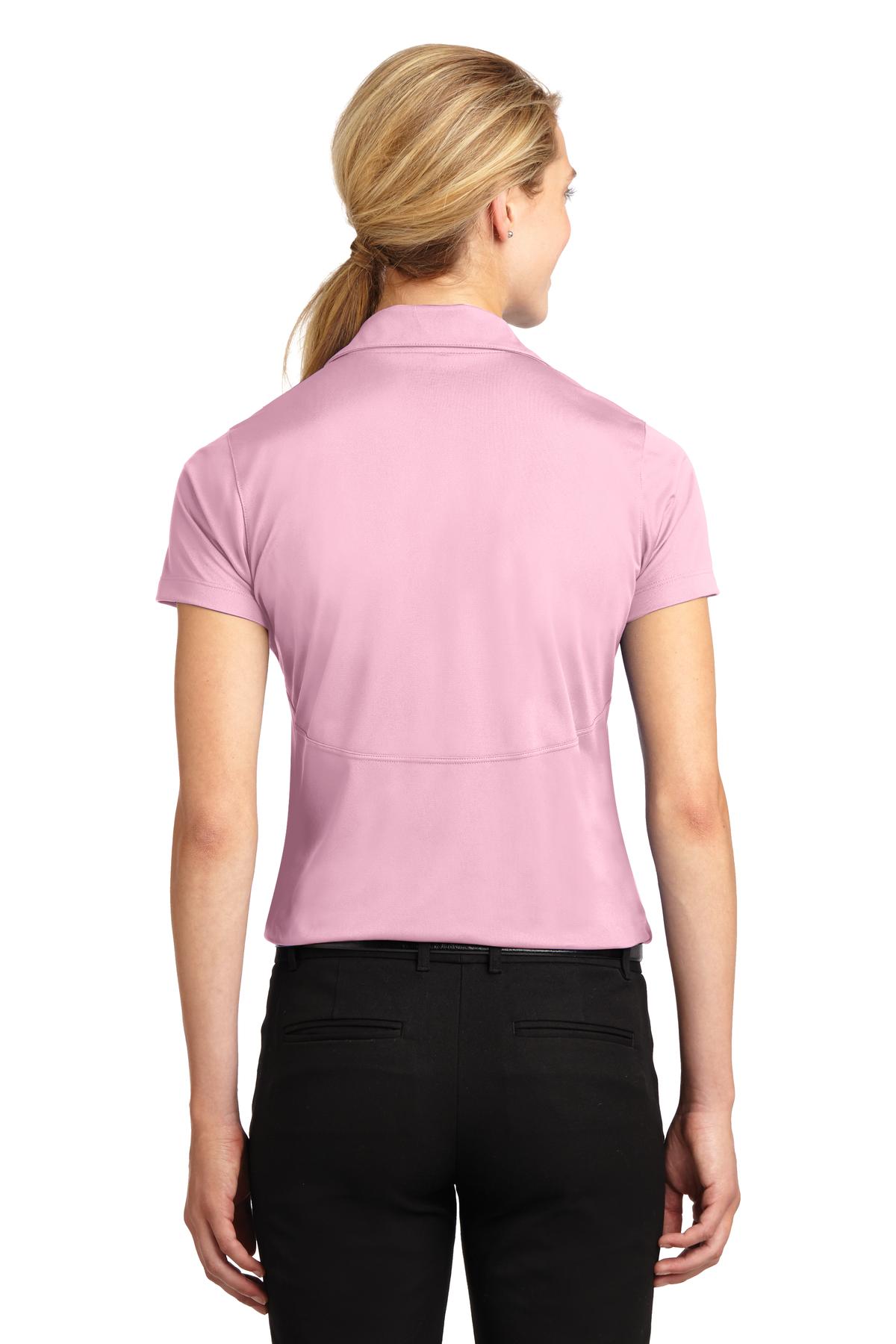 Custom Embroidered Sport-Tek Women's Micropique Sport-Wick Polo. LST650,Light Pink