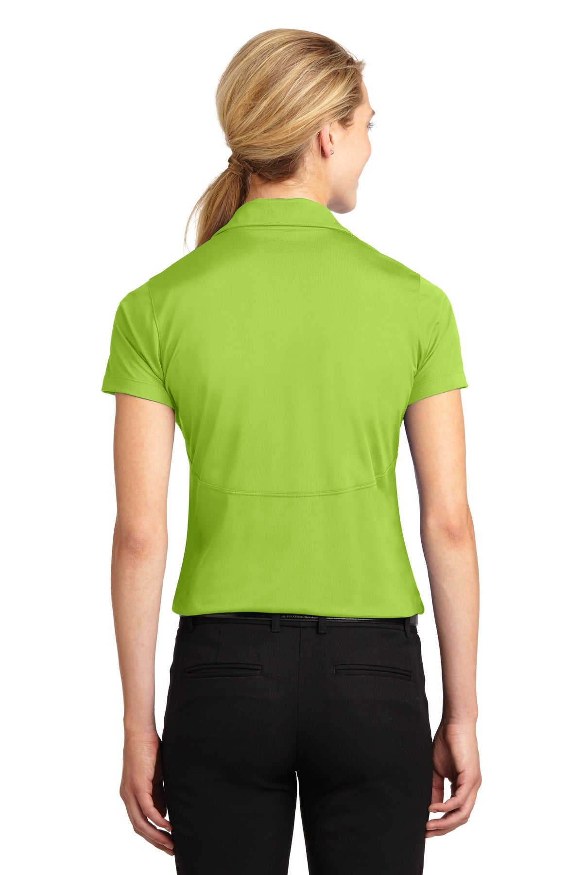 Custom Embroidered Sport-Tek Women's Micropique Sport-Wick Polo. LST650,Lime Shock