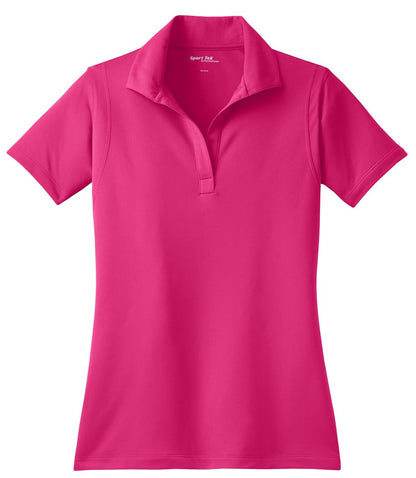 Sport-Tek Women's Micropique Sport-Wick Polo. LST650 Pink Raspberry