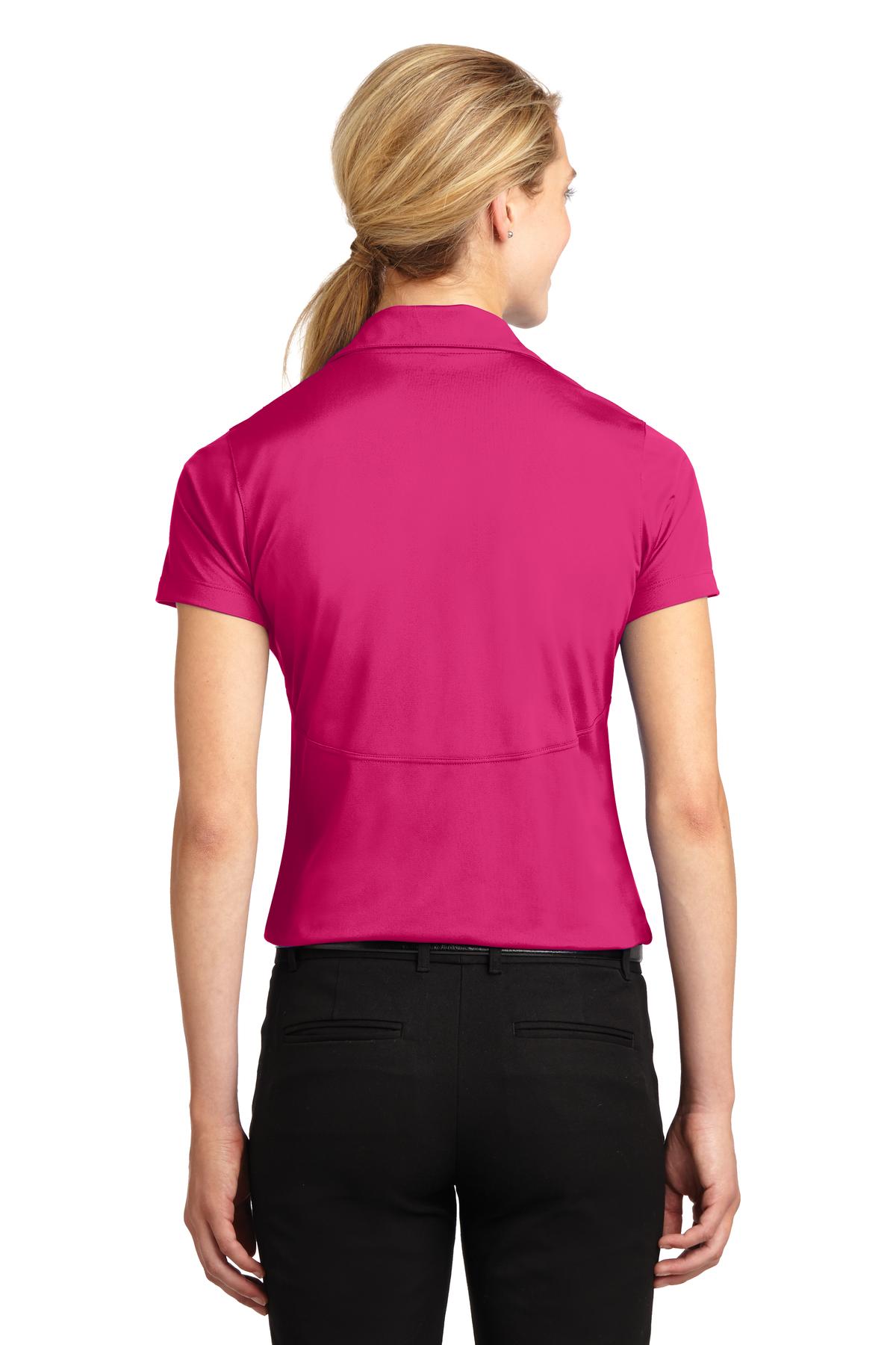 Custom Embroidered Sport-Tek Women's Micropique Sport-Wick Polo. LST650,Pink Raspberry
