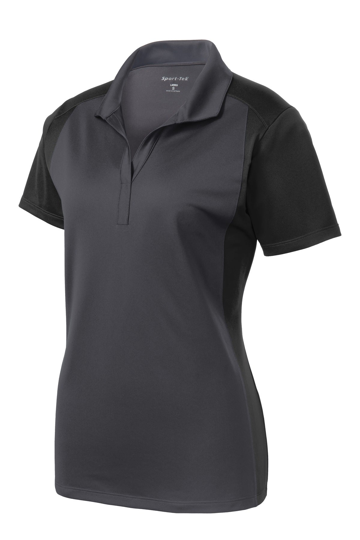 Custom Embroidered Sport-Tek Polos/Knits in Iron Grey/ Black