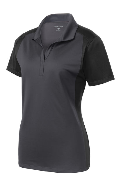 Custom Embroidered Sport-Tek Polos/Knits in Iron Grey/ Black