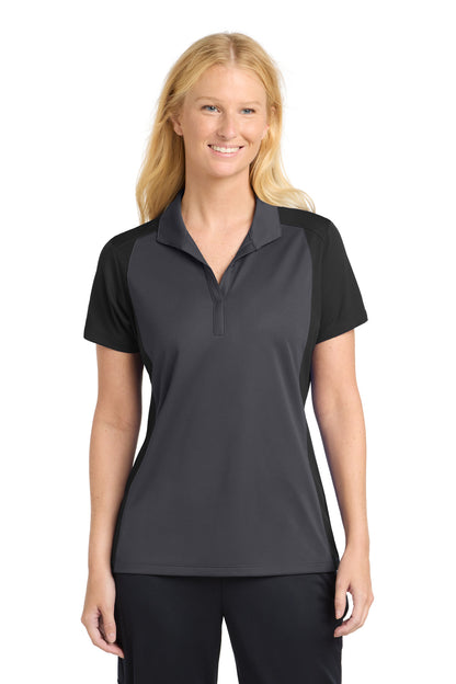 Custom Embroidered Sport-Tek Polos/Knits in Iron Grey/ Black