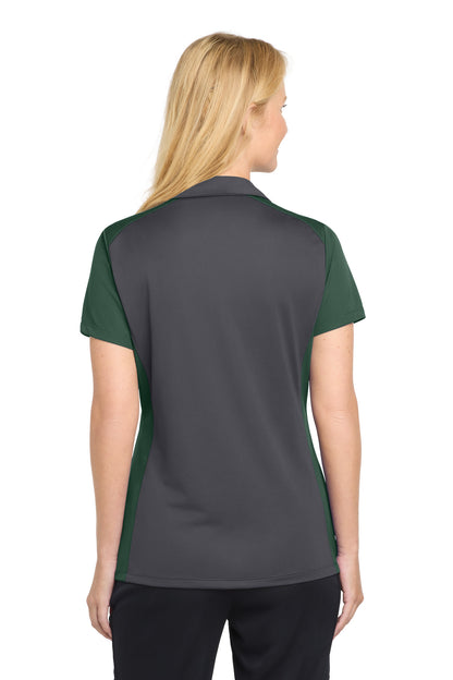 Custom Embroidered Sport-Tek Polos/Knits in Iron Grey/ Forest Green