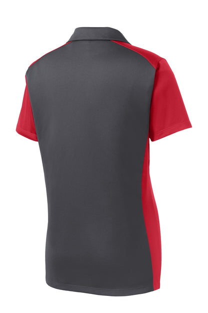 Custom Embroidered Sport-Tek Polos/Knits in Iron Grey/ True Red