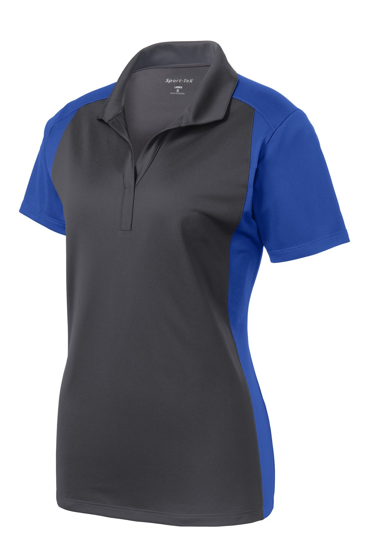 Custom Embroidered Sport-Tek Polos/Knits in Iron Grey/ True Royal