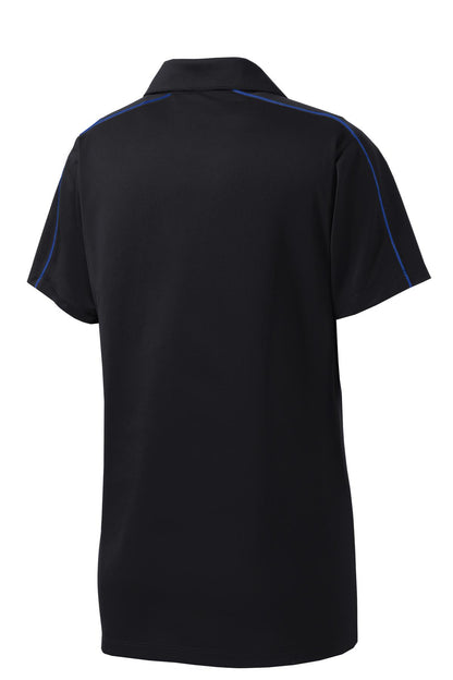 Sport-Tek Women's Micropique Sport-Wick Piped Polo. LST653