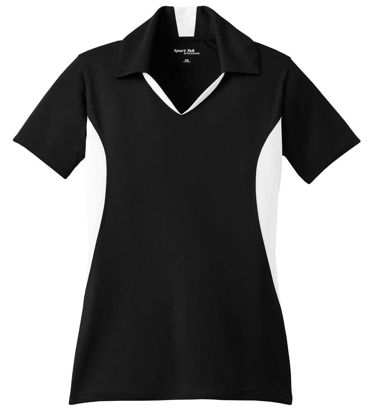 Custom Embroidered Sport-Tek Polos/Knits in Black/ White