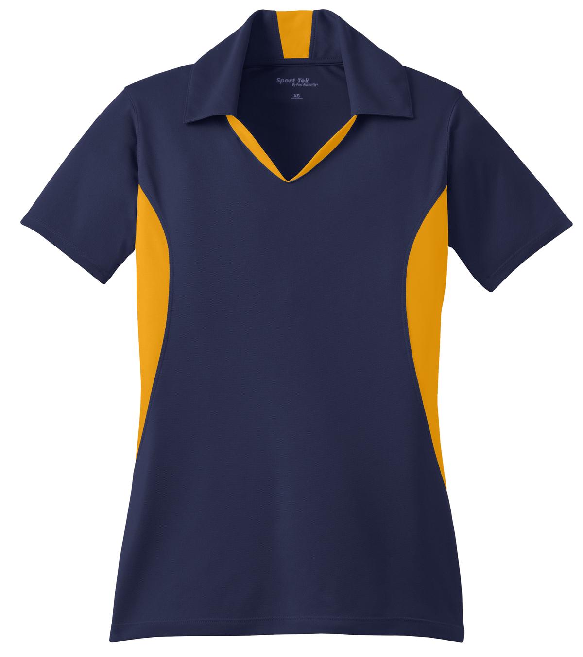 Custom Embroidered Sport-Tek Polos/Knits in True Navy/ Gold