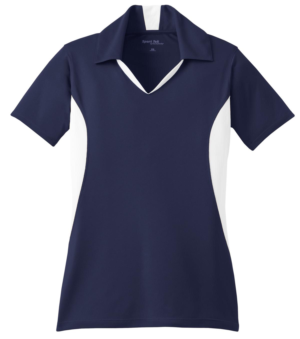 Custom Embroidered Sport-Tek Polos/Knits in True Navy/ White