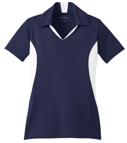 Custom Embroidered Sport-Tek Polos/Knits in True Navy/ White