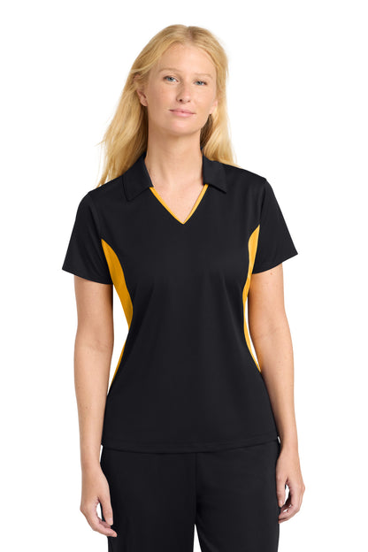 Custom Embroidered Sport-Tek Polos/Knits in Black/ Gold