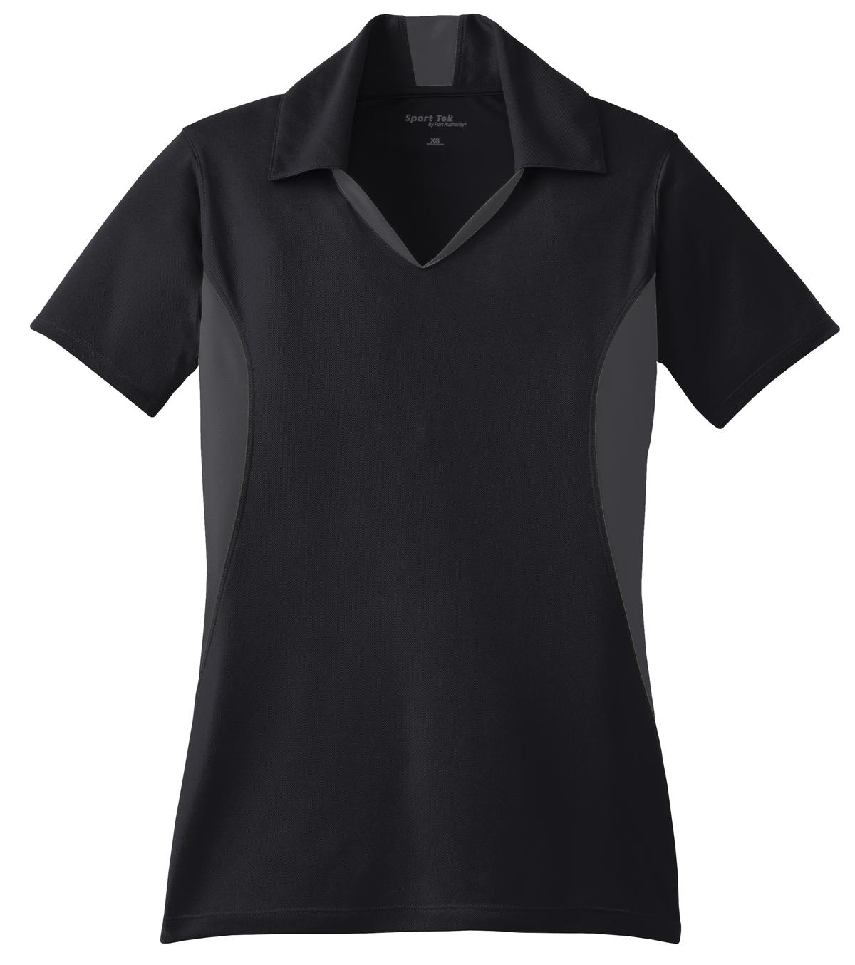 Custom Embroidered Sport-Tek Polos/Knits in Black/ Iron Grey