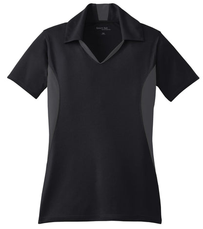 Custom Embroidered Sport-Tek Polos/Knits in Black/ Iron Grey