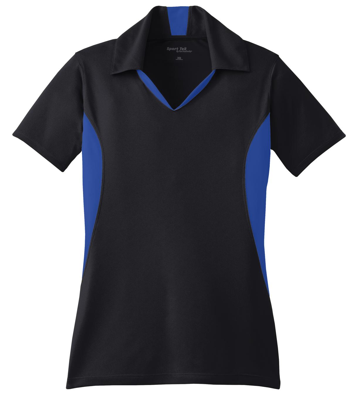Custom Embroidered Sport-Tek Polos/Knits in Black/ True Royal
