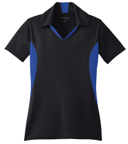 Custom Embroidered Sport-Tek Polos/Knits in Black/ True Royal