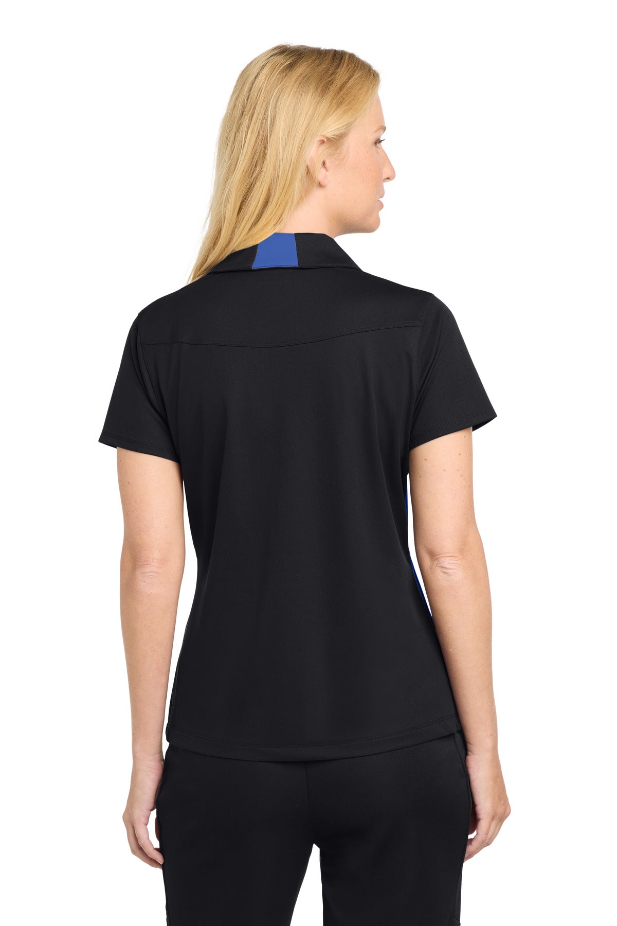 Custom Embroidered Sport-Tek Polos/Knits in Black/ True Royal