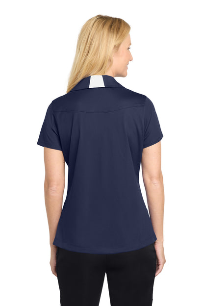 Custom Embroidered Sport-Tek Polos/Knits in True Navy/ White