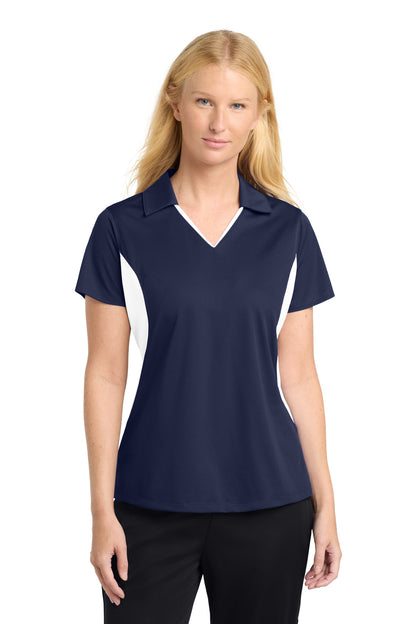 Custom Embroidered Sport-Tek Polos/Knits in True Navy/ White