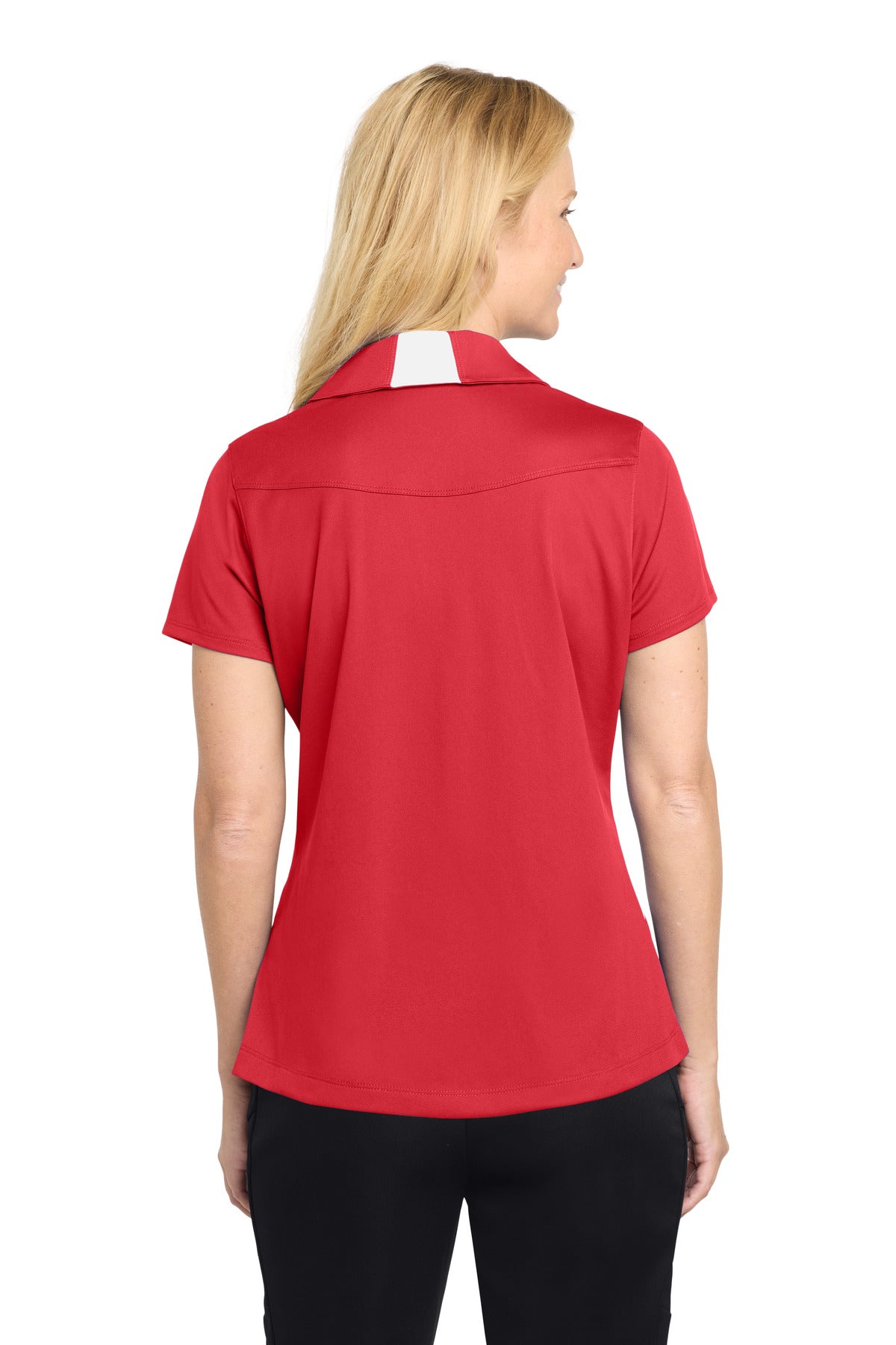 Custom Embroidered Sport-Tek Polos/Knits in True Red/ White